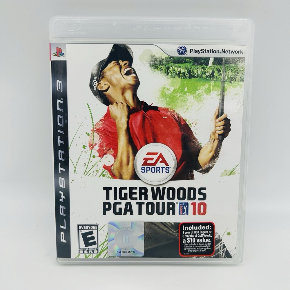 Tiger Woods PGA Tour 10 (Sony PlayStation 3, 2009) PS3 Game CIB Complete Tested